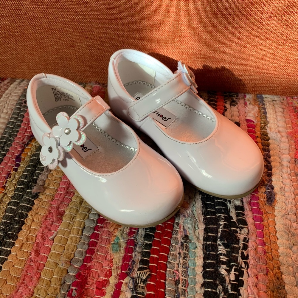 Toddler girl white dress shoes Rachel Shoes